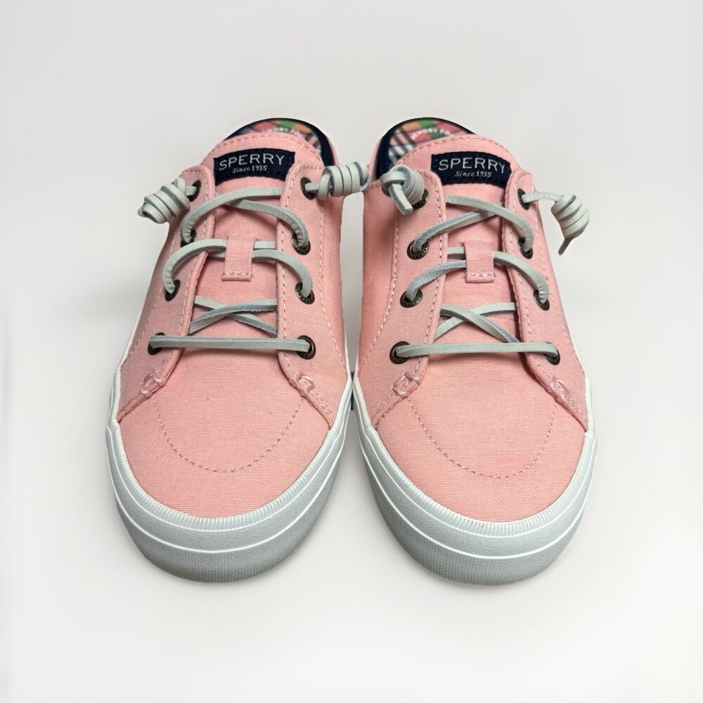 Sperry Top-Sider Miles Women’s 8.5 Pink Canvas Sneakers Shoes New With Tags